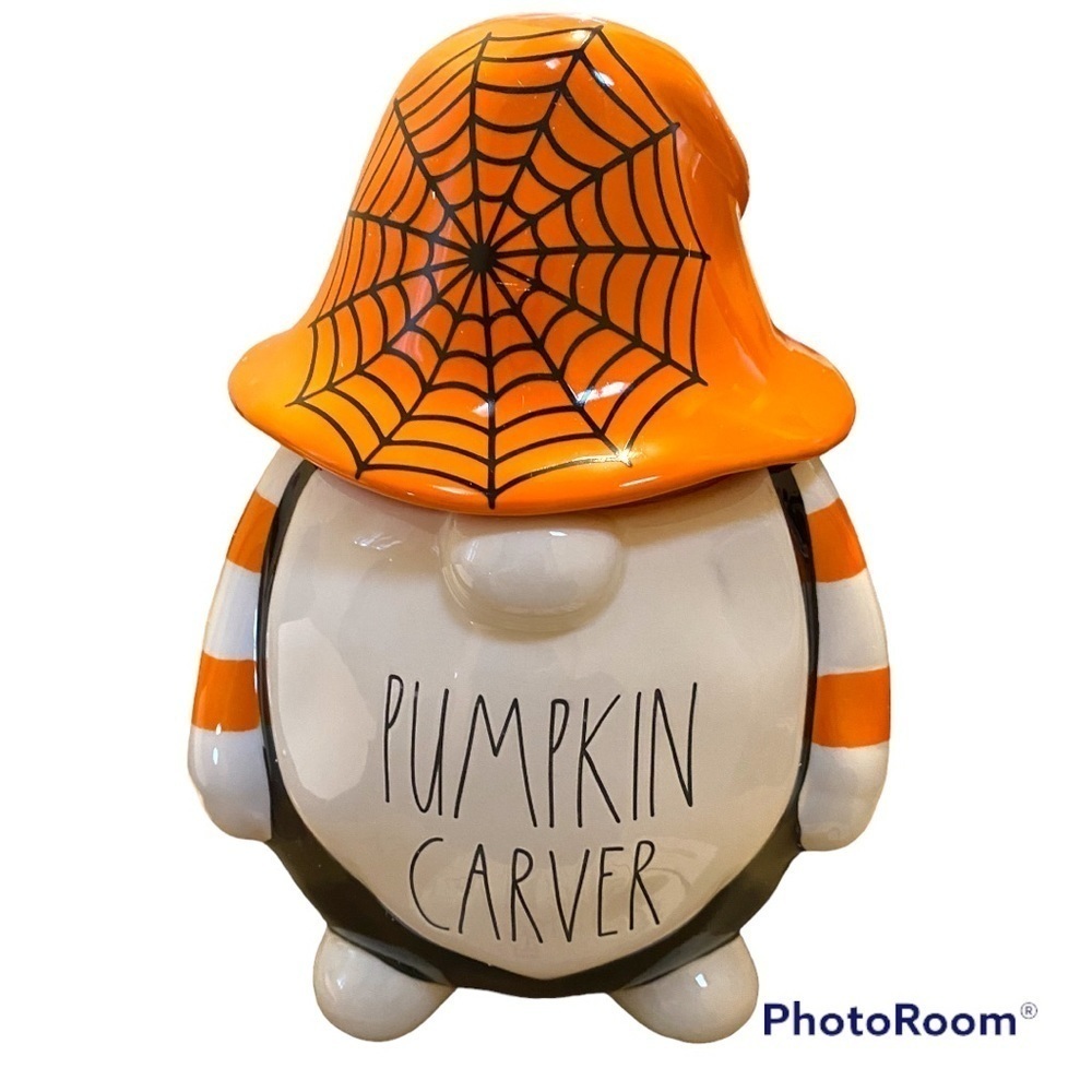 Rae Dunn Pumpkin Carver Gnome Canister